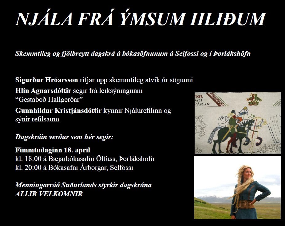 Read more about the article Njáludagskrá fimmtud. 18. apríl kl. 20