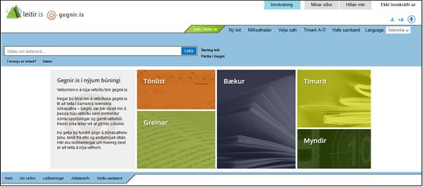 Read more about the article Nýtt útlit á Gegnir.is