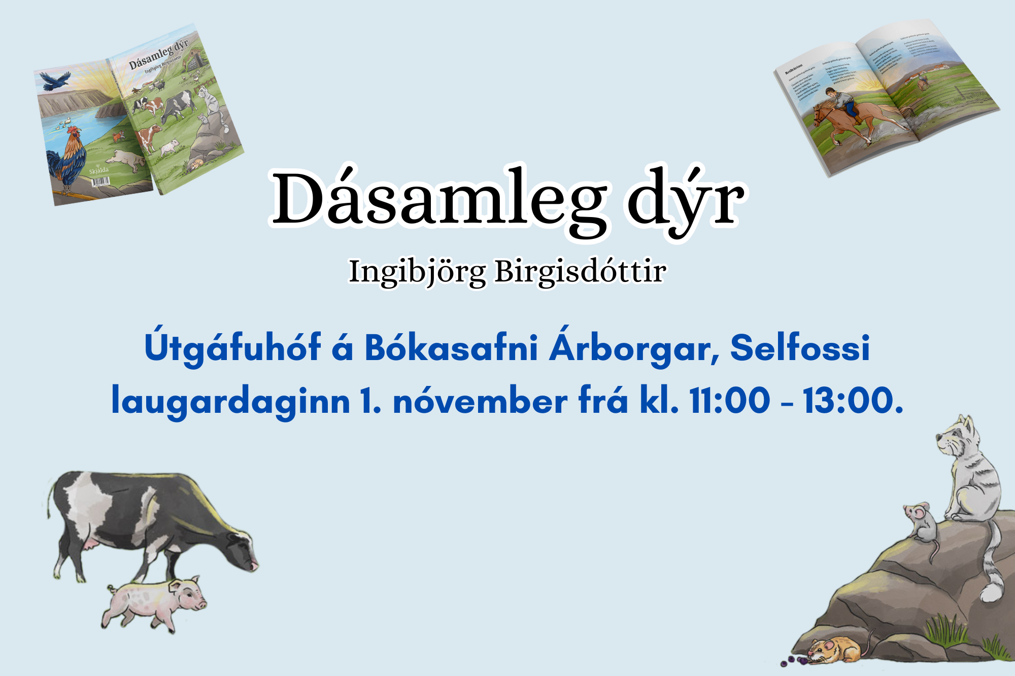 You are currently viewing Dásamleg dýr – Útgáfuhóf laugardaginn 1. nóvember kl. 11:00