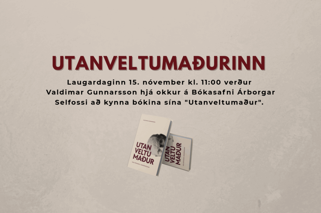 Laugardaginn 15. nóv kl. 11:00 bókakynning