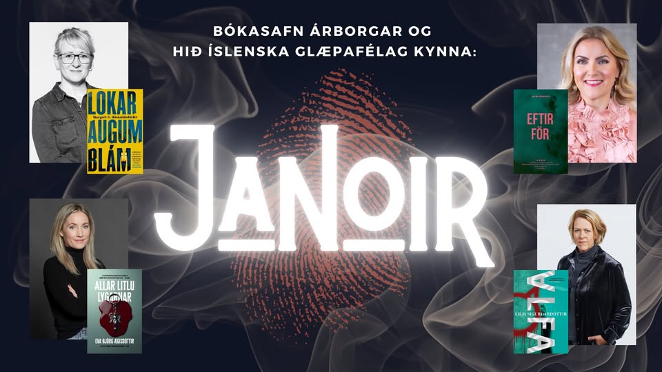 You are currently viewing Janoir – Glæpasagnakvöld 22. janúar kl. 19:30
